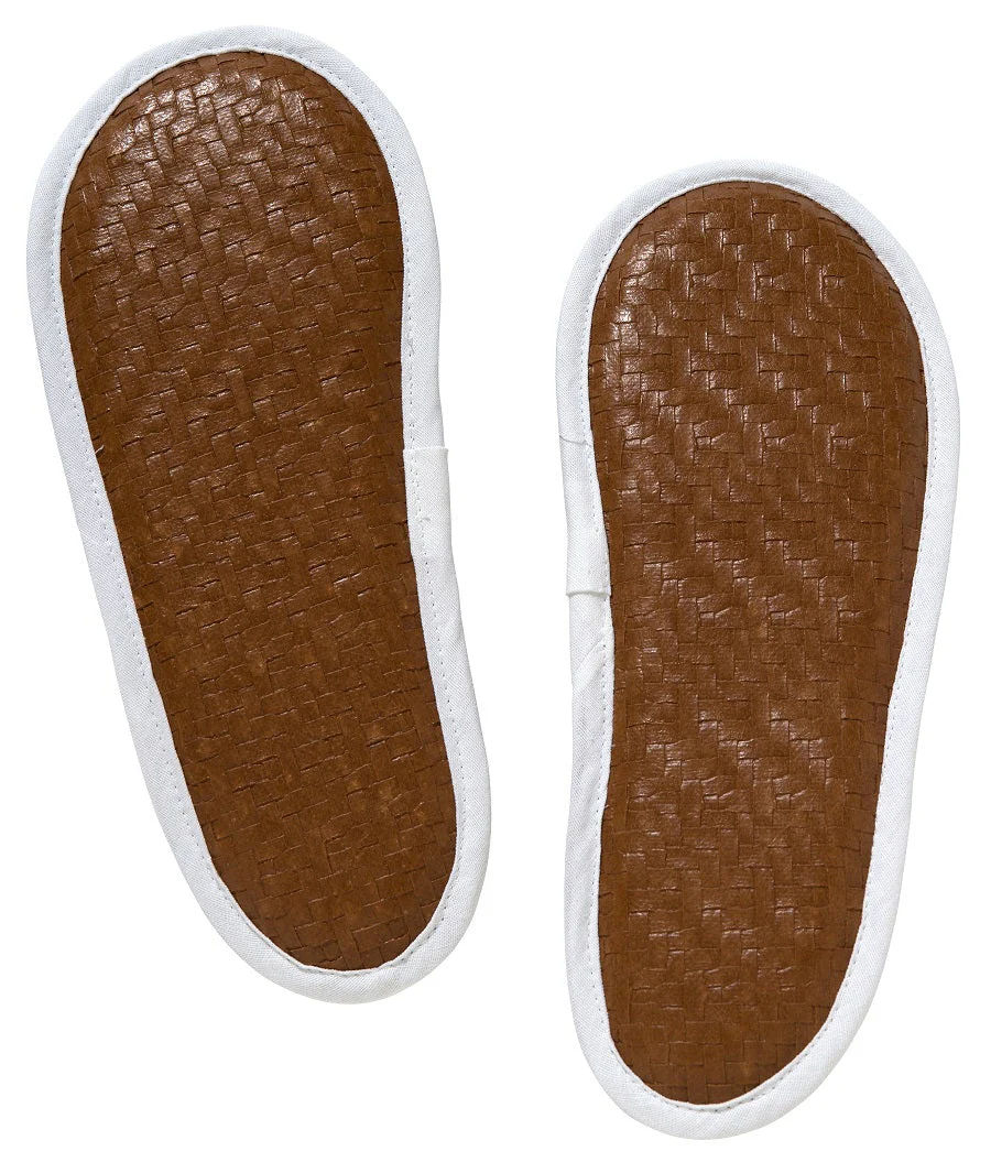 Slippers, Waffle Weave, Sand Dollar (Duck Egg Blue) - Image 2