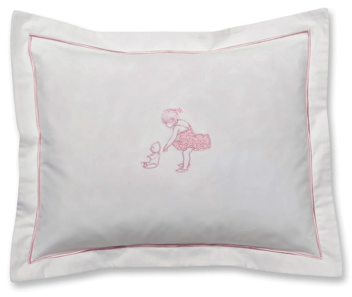 Baby Boudoir Pillow Cover, Ballerina & Teddy