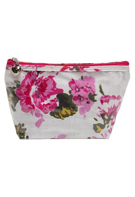 Cosmetic Bag (Small), Cotton/Waterproof PVC - Image 2