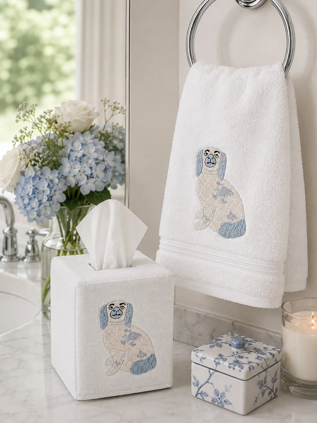Guest Towel, Terry, Embroidered Animals - Image 11