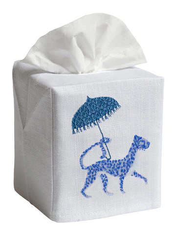 Tissue Box Cover, Embroidered Chinoiserie - Image 19