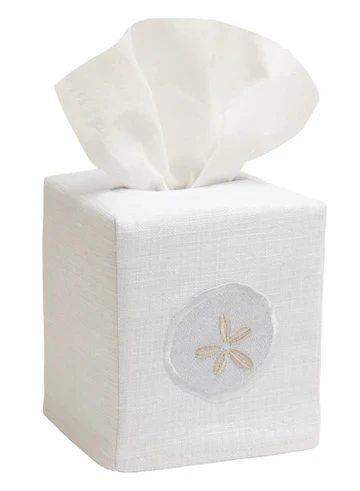 Tissue Box Cover, Embroidered Shell Collection - Image 13