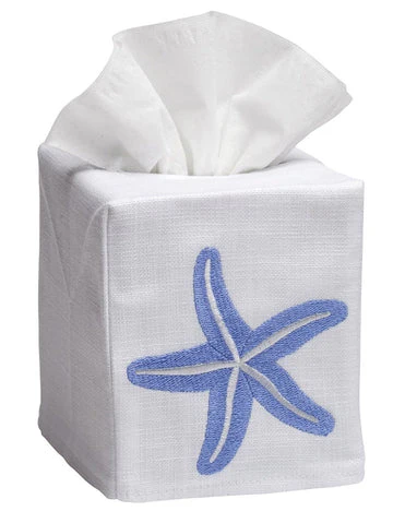 Tissue Box Cover, Embroidered Shell Collection - Image 8